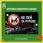 НЕТРЕЗВЫЕ ВОДИТЕЛИ В ГОРОДЕ!.